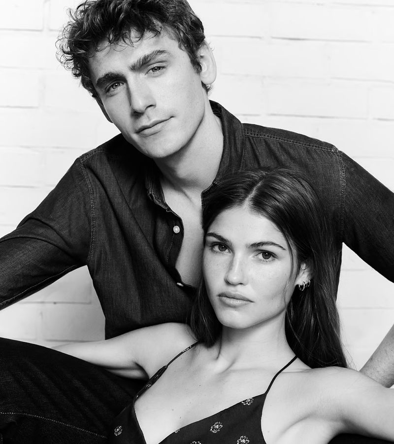 Tom Webb and Julieta Gracia share a moment dressed in denim for Pepe Jeans' latest campaign.