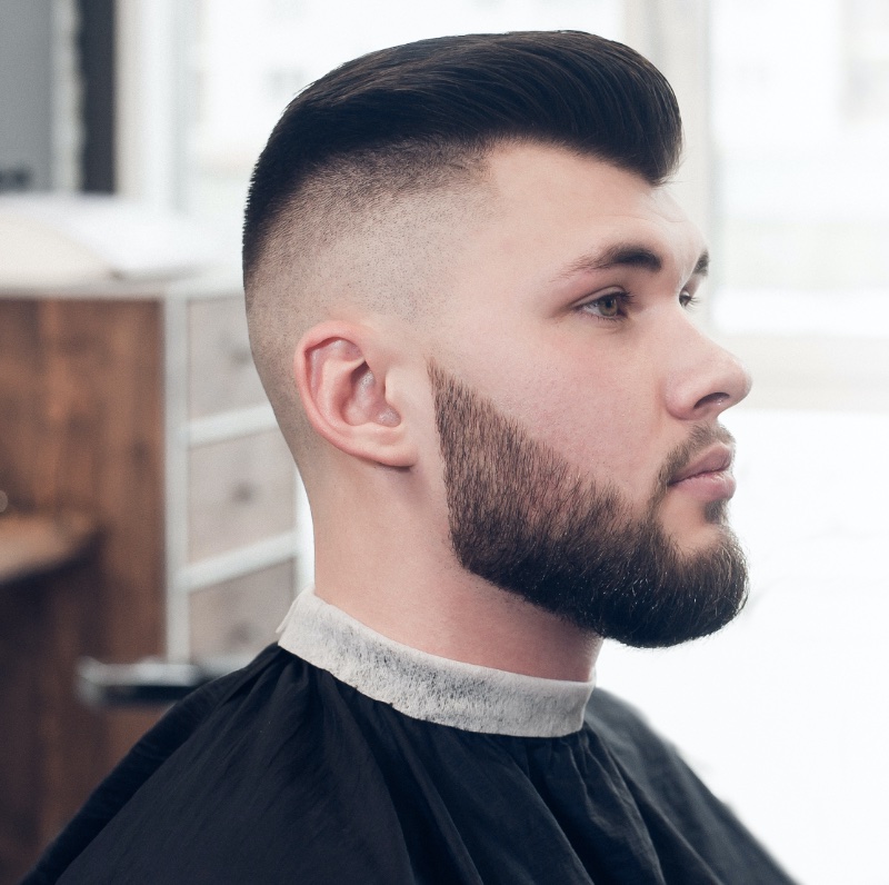 Pompadour Fade Hairstyle Men