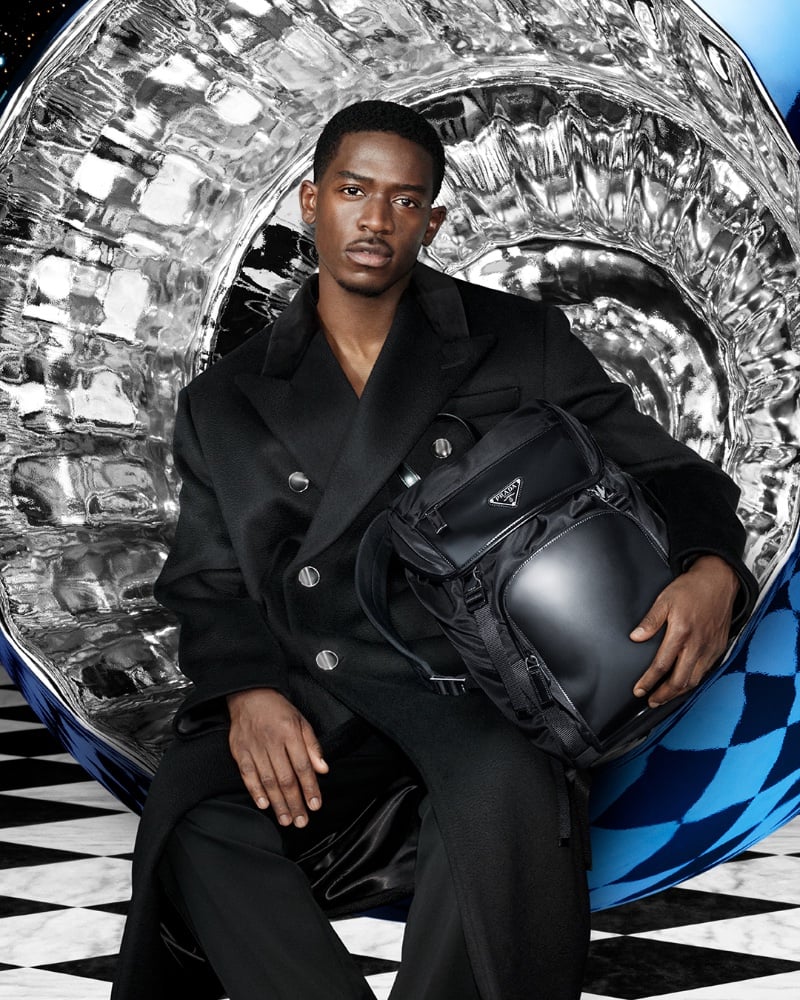 Louis Partridge & Damson Idris Front Prada's Holiday Ad