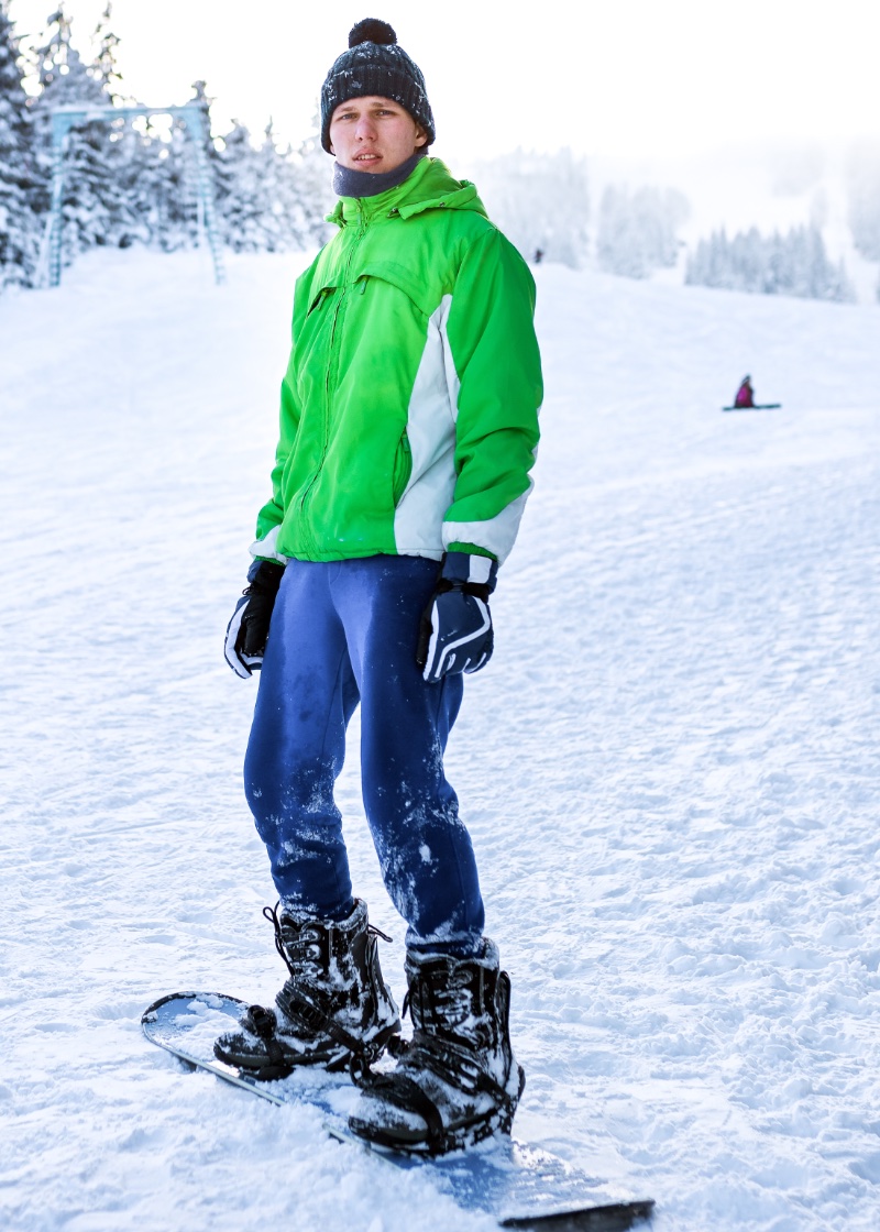 Snowboarder Jacket Pants Outfit