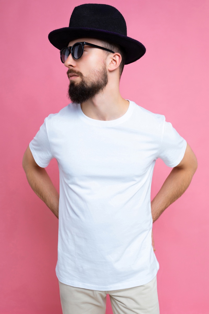 T-Shirt Hat Sunglasses Resort Wear Men