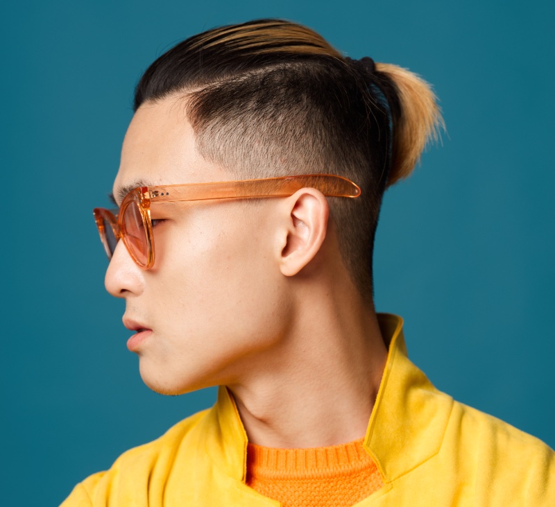 Undercut Top Knot Hair Men