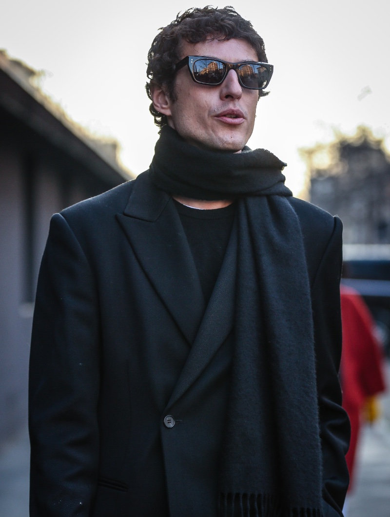 Coat Scarf Outfit Men Giovanni Dario Laudicina