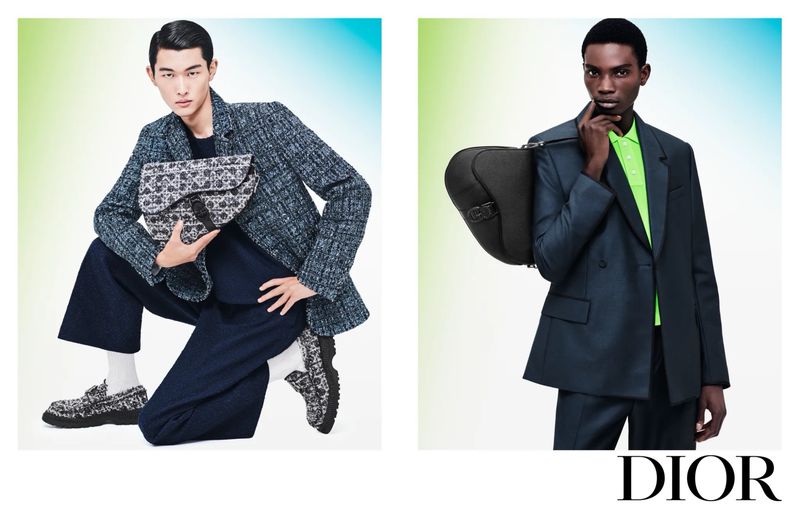 Dara Gueye and Younghoon Jeon appear in Dior Men's spring 2024 campaign.