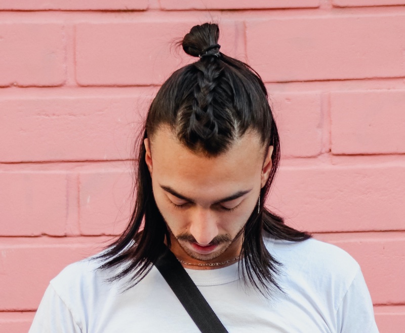 Half-Up Half-Down Hairstyle Men