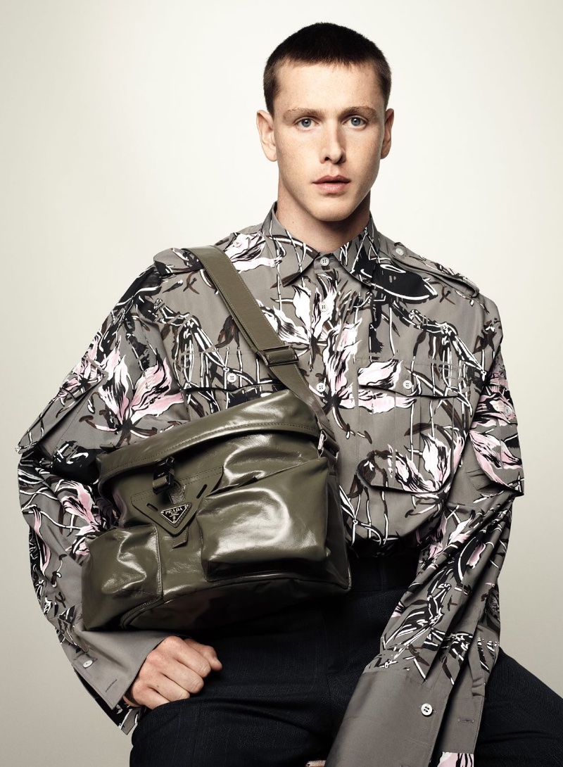 Harris Dickinson Prada Spring 2024 Campaign