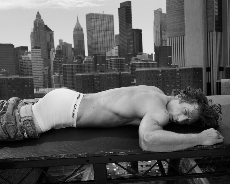 Calvin Klein pairs an urban attitude with relaxed comfort for its spring 2024 underwear advertisement featuring Jeremy Allen White.