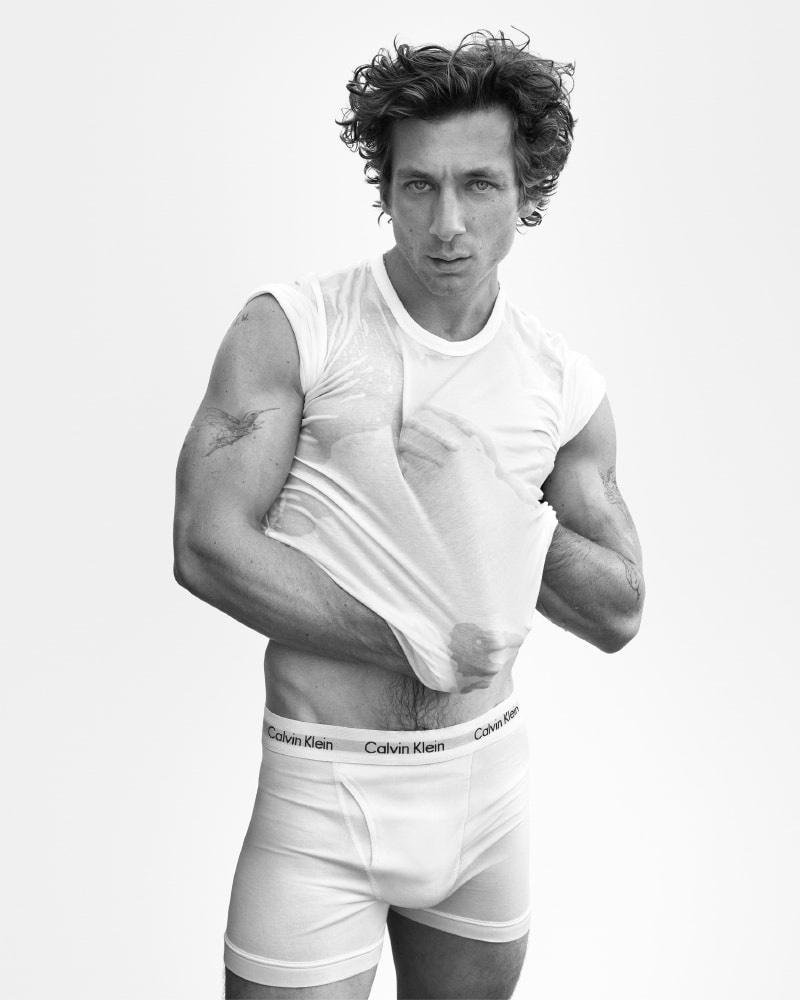 Showcasing comfort and style, Jeremy Allen White fronts Calvin Klein's spring 2024 underwear campaign.