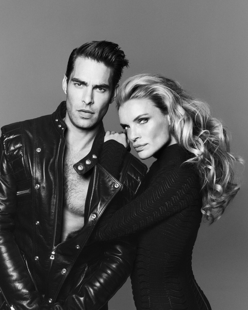 Models Jon Kortajarena and Esther Cañadas exude edgy sophistication as the stars of the Balmain Hair Couture campaign.