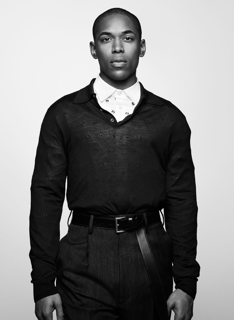 Kelvin Harrison Jr Prada Spring 2024 Campaign