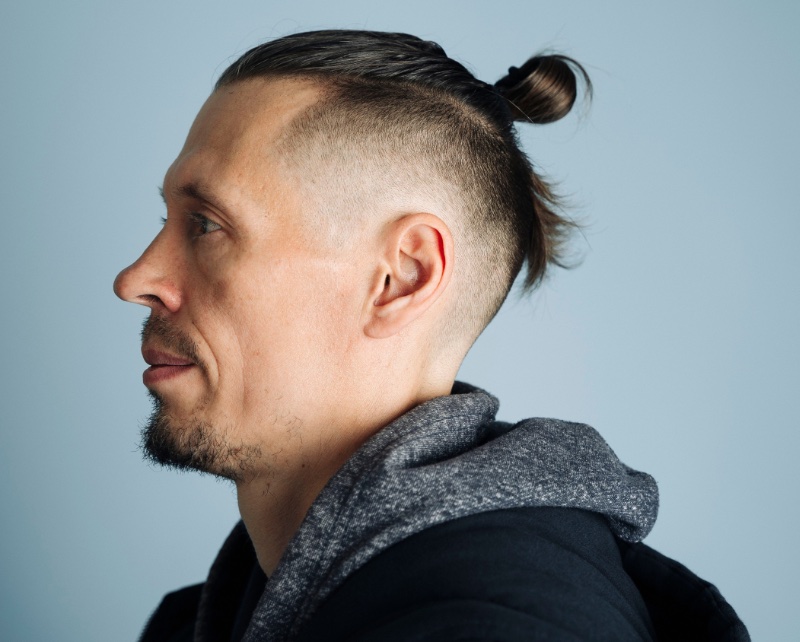 Man Bun Undercut Fade