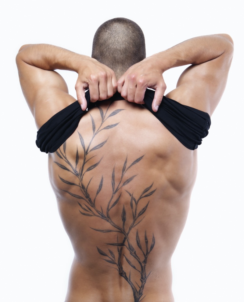 Nature Back Tattoo Men Branches