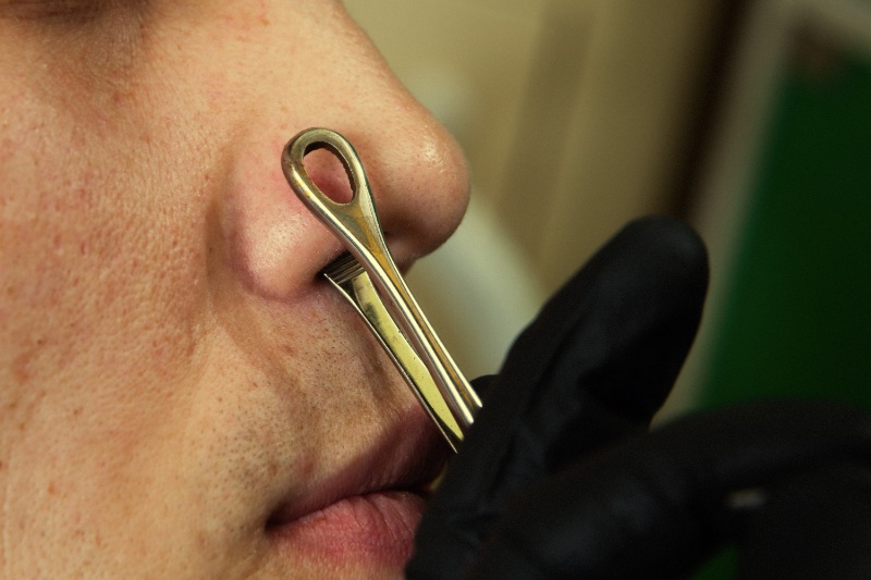 Nose Piercing Process