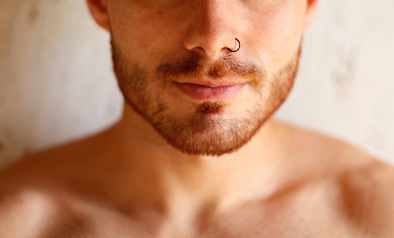 Nostril Piercing Men