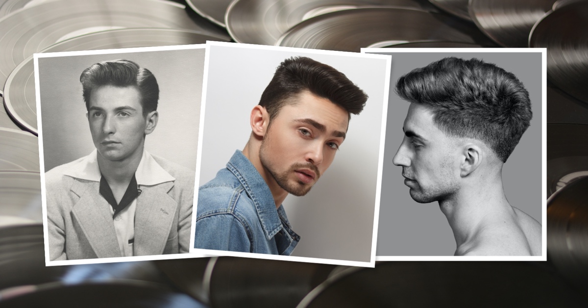 How to create Fade pompadour style and Messy Quiff haircut - YouTube