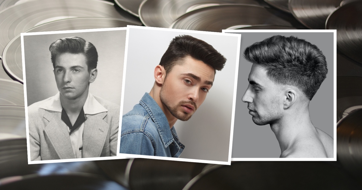 Pompadour haircut on sale