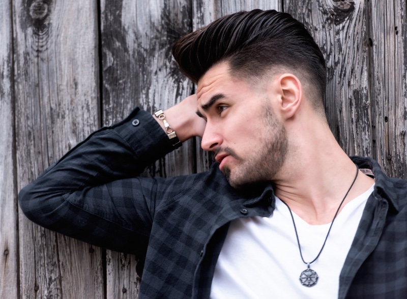 Pompadour Low Fade Men