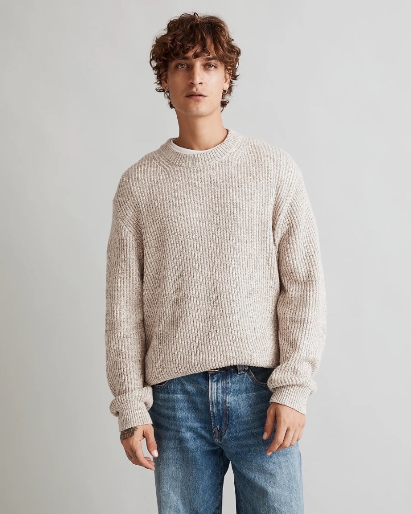 Sweater Jeans Date Night Outfit Men Madewell