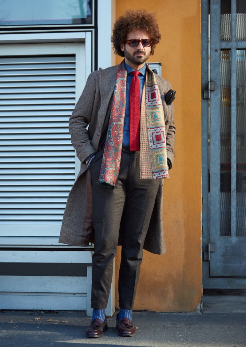 Tailoring Scarf Outfit Men