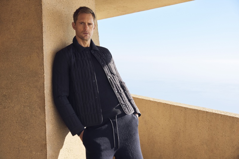 Mackage enlists Alexander Skarsgård as the star of its spring-summer 2024 campaign.