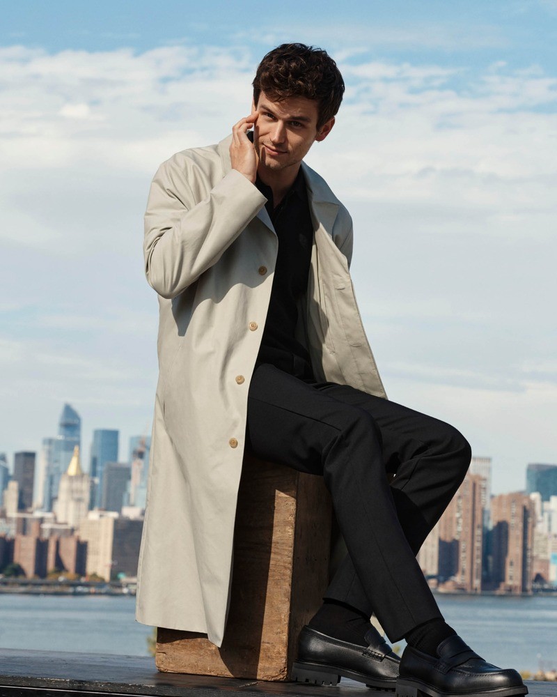 Brandon Flynn embodies urban sophistication in Calvin Klein's spring 2024 campaign, set against a New York City backdrop.
