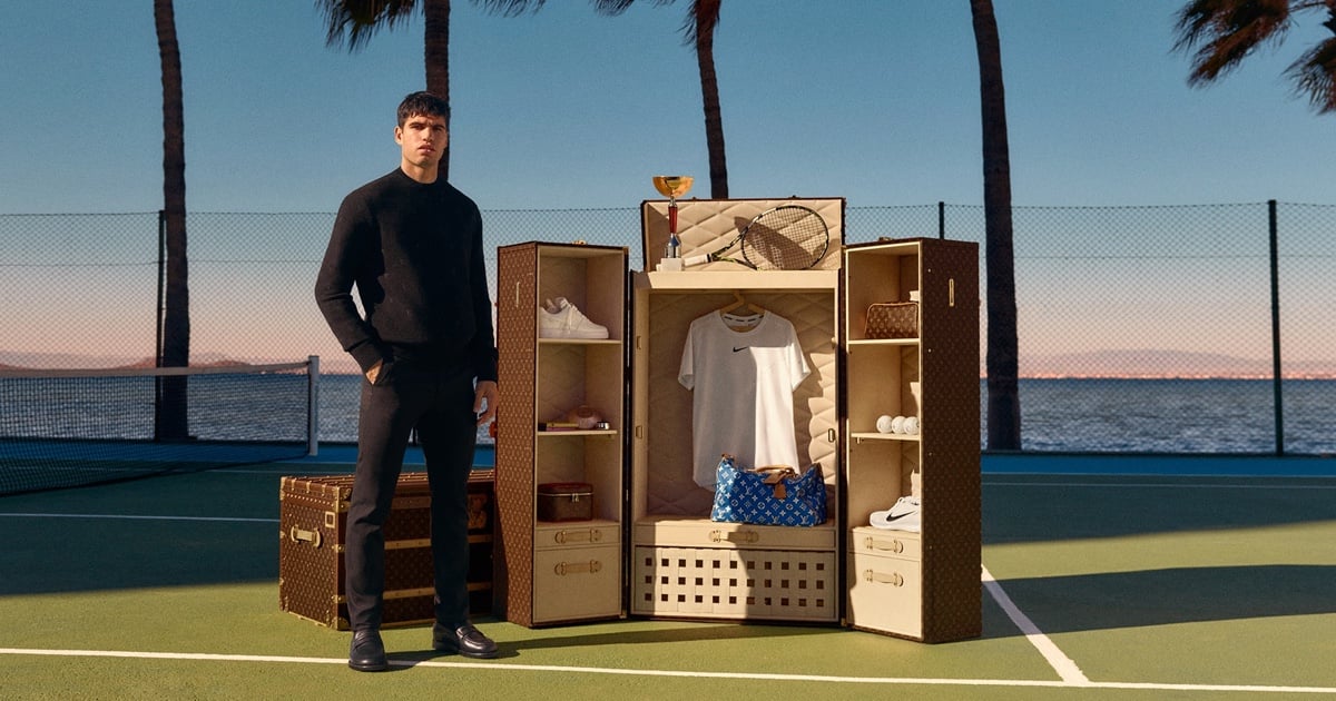 Carlos Alcaraz’s Louis Vuitton Malle Vestiaire Collaboration