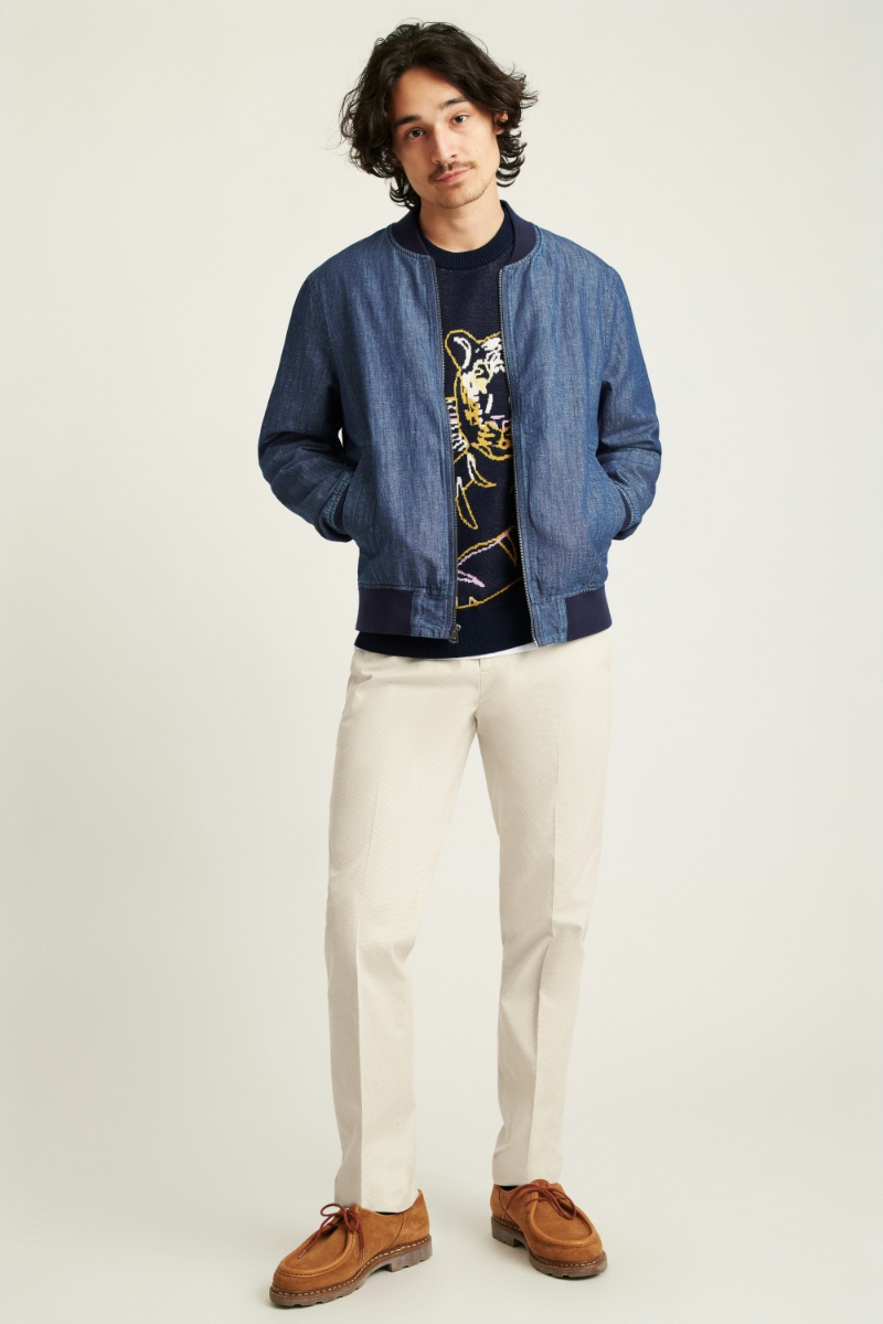 Chambray Bomber Jacket Outfit Men Bonobos