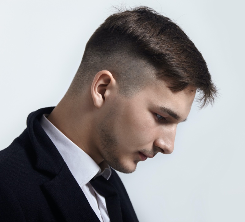 Crew Cut Drop Fade Haircut Men