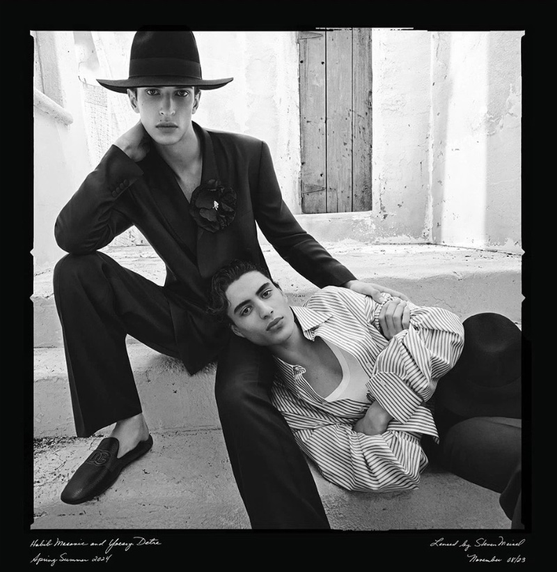 Habib Masovic and Yoesry Detre front Dolce & Gabbana's spring-summer 2024 campaign.