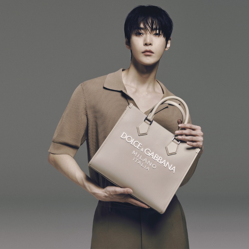 Dolce & Gabbana brand ambassador Doyoung reunites with the fashion house for its spring-summer 2024 campaign.
