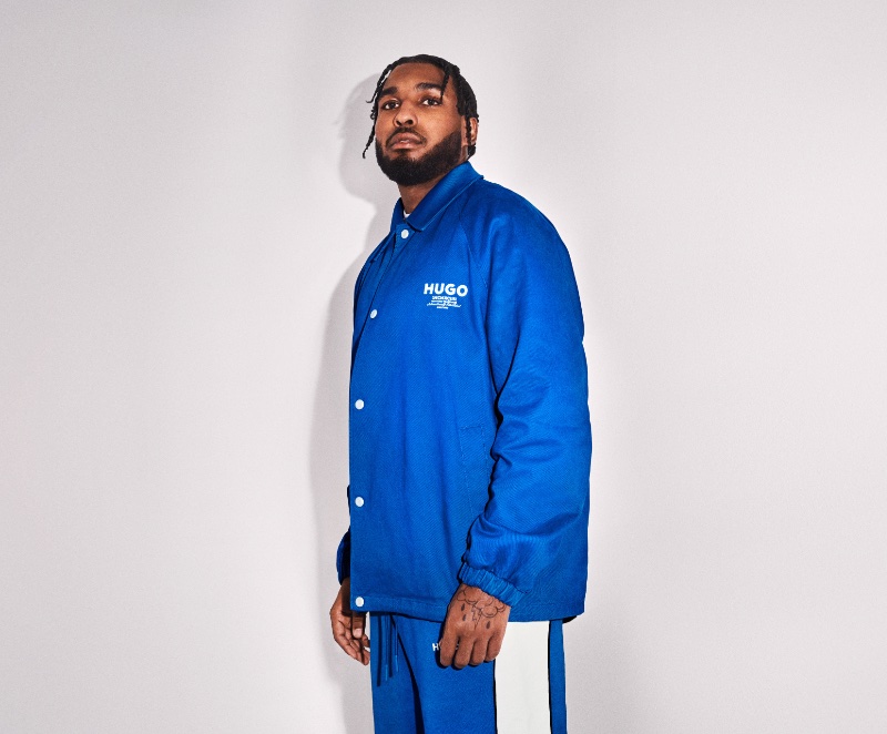 Rapper Reezy stars in the spring-summer 2024 HUGO BLUE campaign.