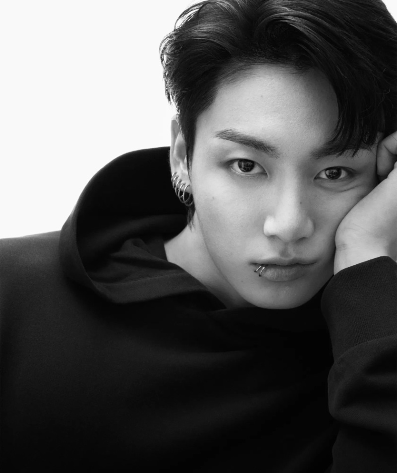 Ready for his close-up, Jung Kook appears in Calvin Klein's spring 2024 ad.