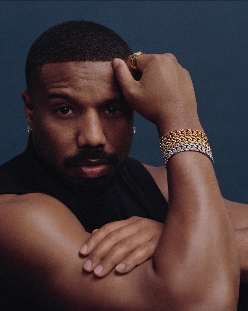 Michael B. Jordan fronts David Yurman's spring 2024 advertisement.