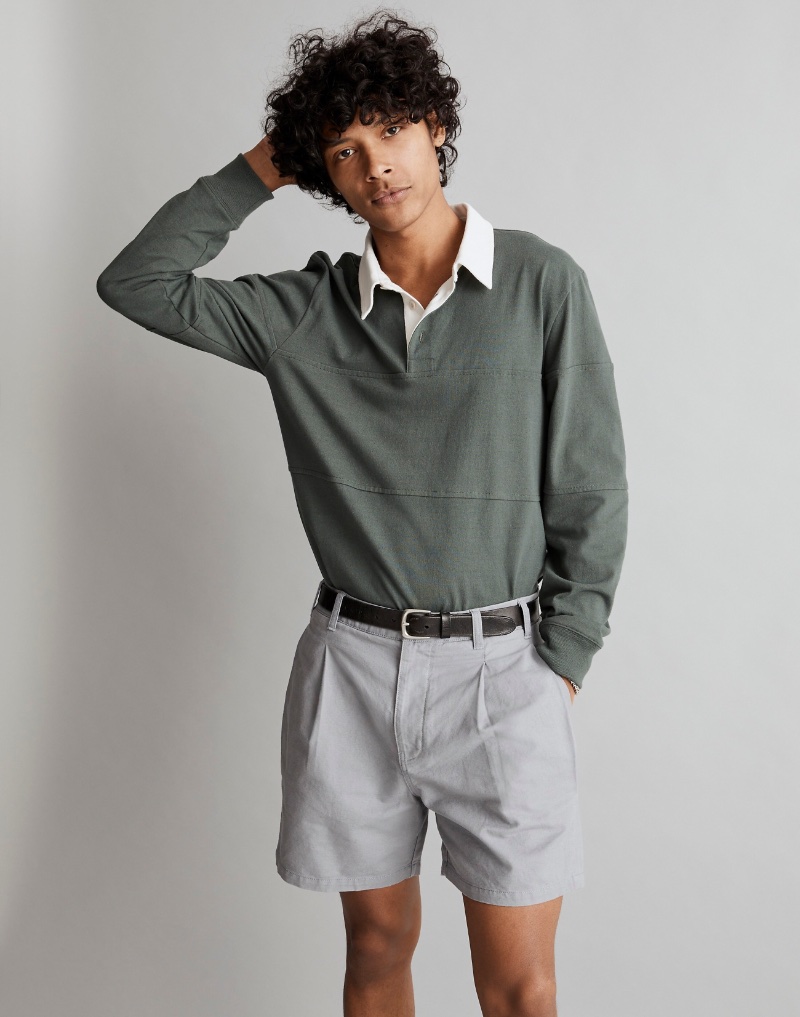Pleated Shorts Outfit Men Madewell