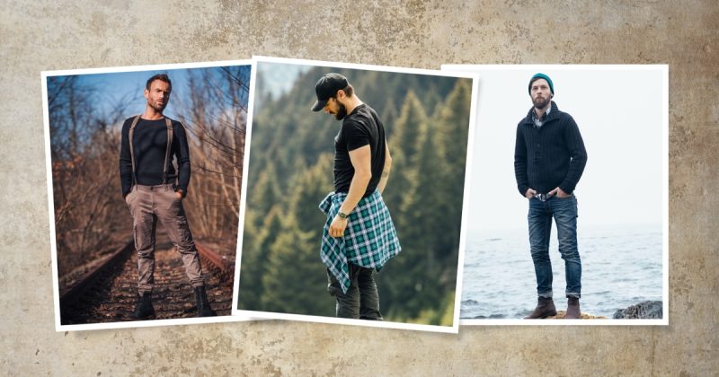 Rugged style men featured
