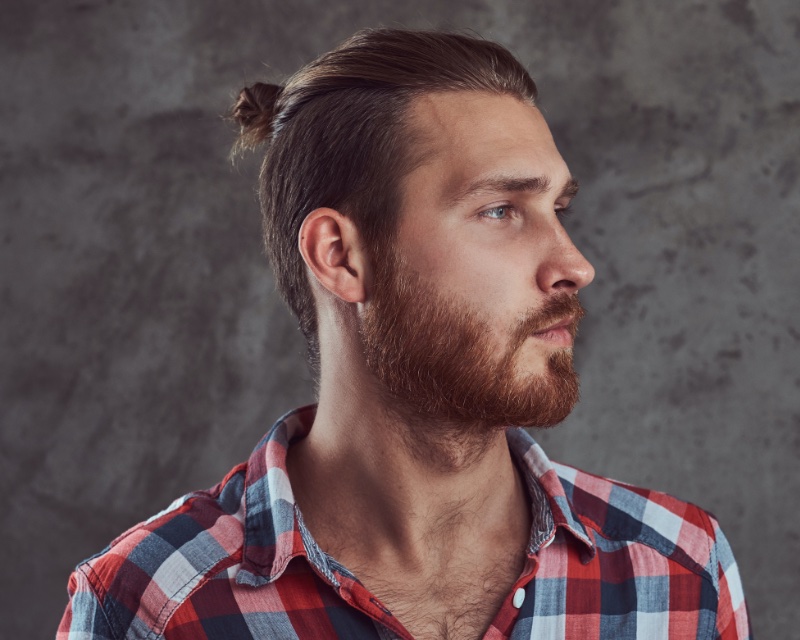 Slick Back Man Bun