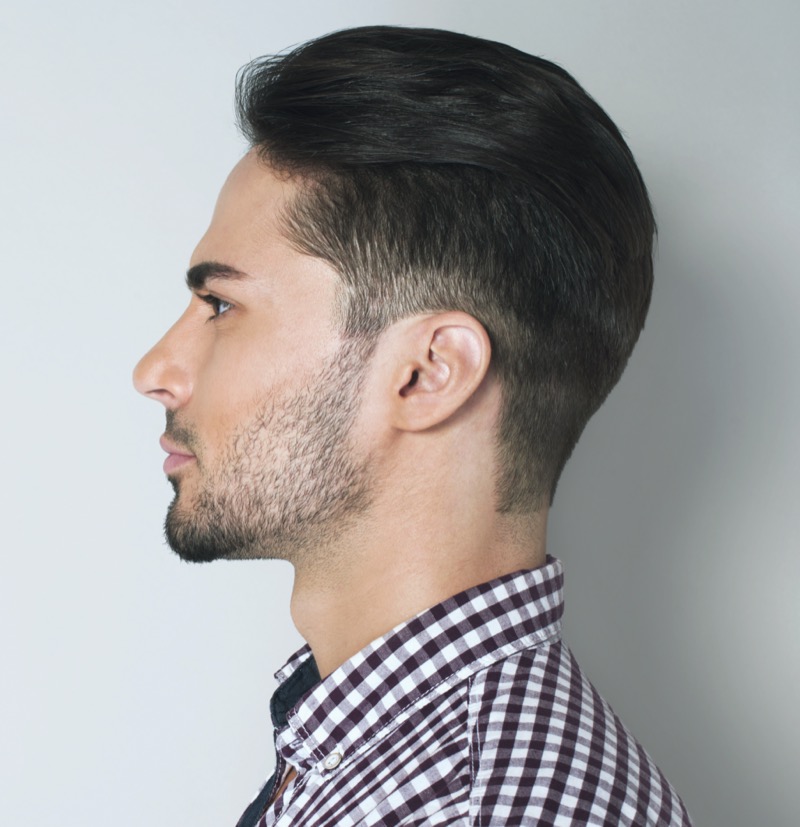 long hair slick back taper fade » The Best Slick Back Haircuts for Men: Classic & Modern Cuts long hair slick back taper fade