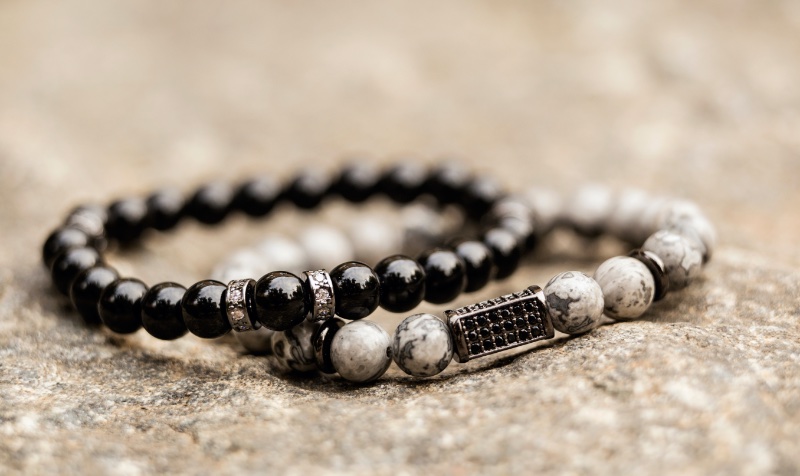 Stone Beaded Bracelet Men