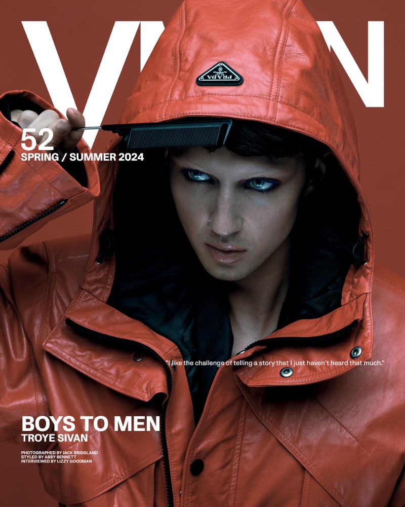 Troye Sivan covers the spring-summer 2024 issue of VMAN.