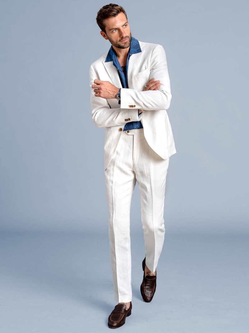 White Linen Suit Men Proper Cloth