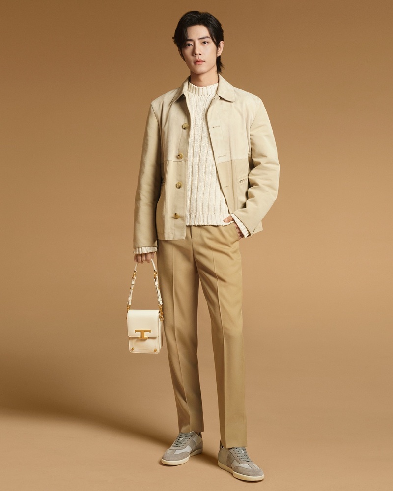 Xiao Zhan personifies relaxed elegance in Tod's spring-summer 2024 campaign.