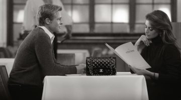 Brad Pitt & Penélope Cruz Front Chanel Iconic Handbag Ad