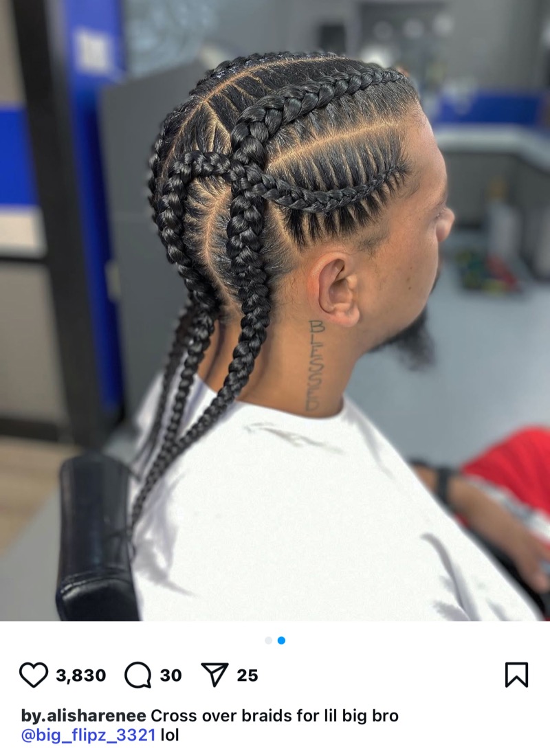 criss cross cornrows men » Cornrow Braids for Men: Styles to Explore in 2025 criss cross cornrows men