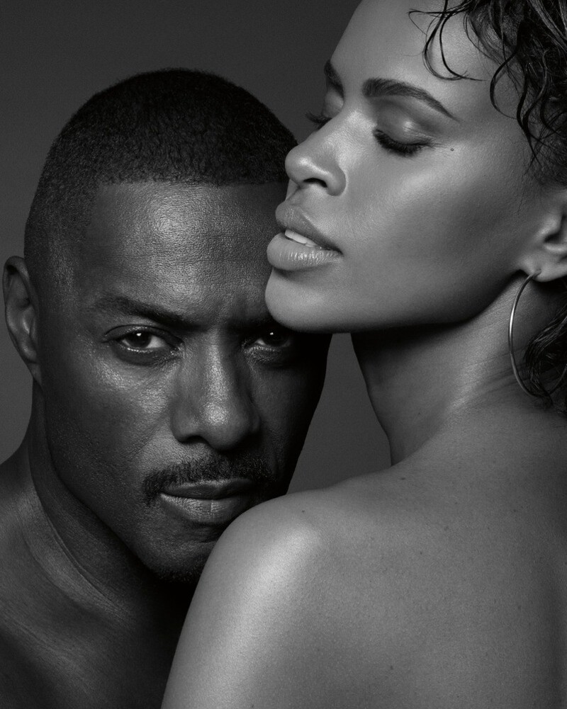 Intimacy and allure define Idris and Sabrina Elba's Calvin Klein Eternity Aromatic Essence ad.