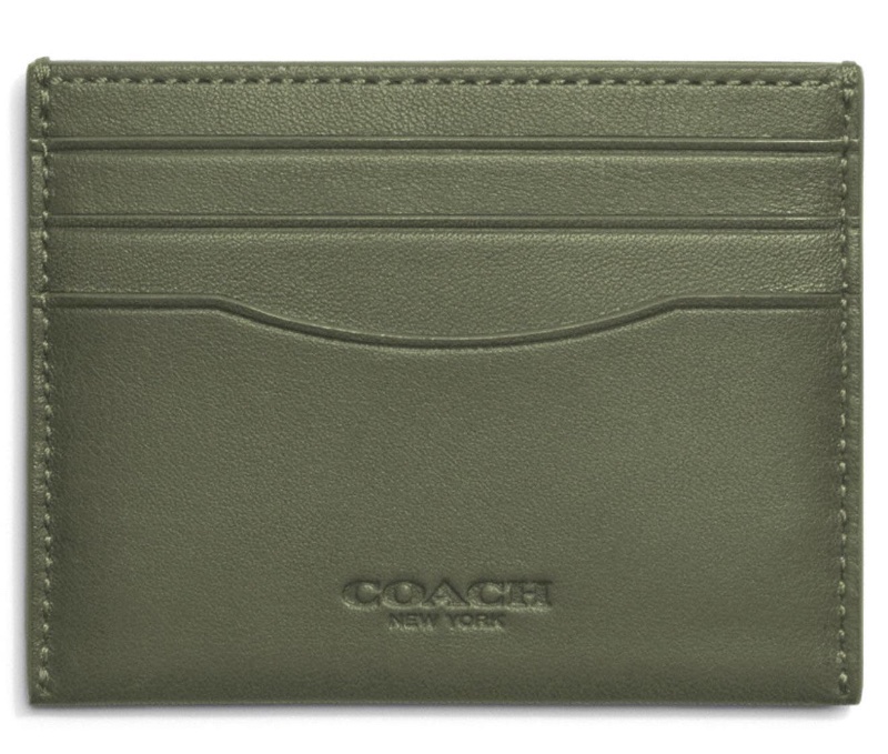 Leather Card Case Coach