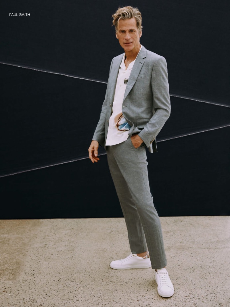 Ready to charm, Mark Vanderloo is striking in a Paul Smith tailored number.