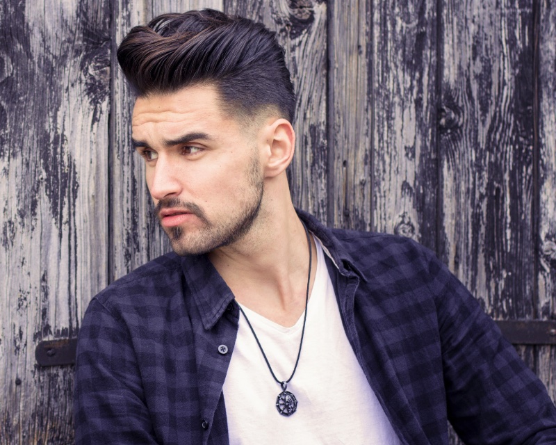 Modern Pompadour Low Fade Haircut