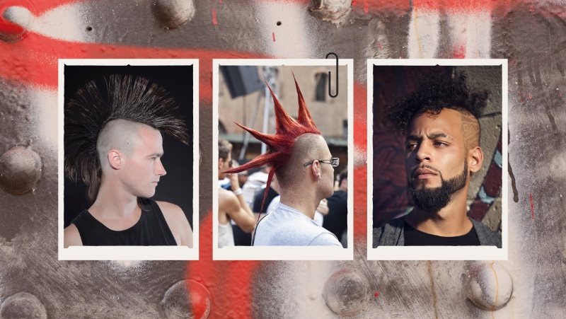 15 Upscale Punk Mohawk Hairstyles for Men - Men's Hairstyle Tips | Punk  mohawk, Punk rock hair, Punk guys