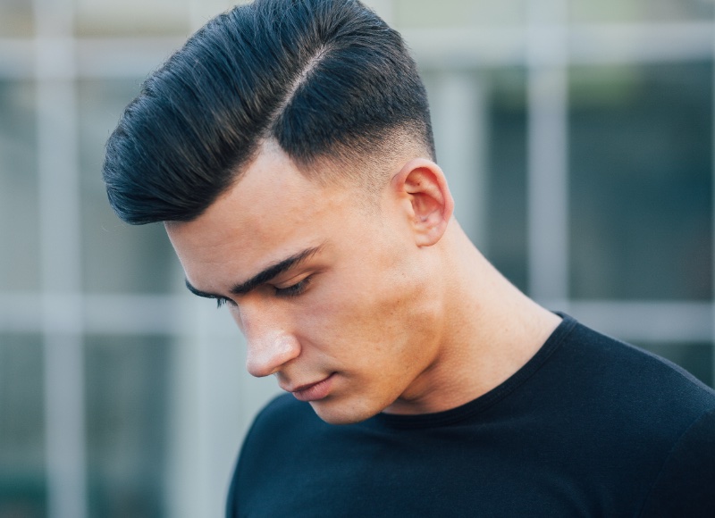 Side Part Low Fade Haircut