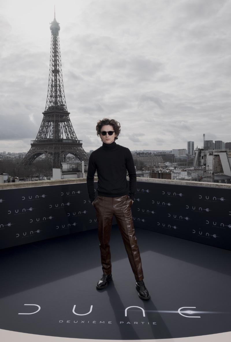 Timothee Chalamet Dune Part Two Paris Photocall